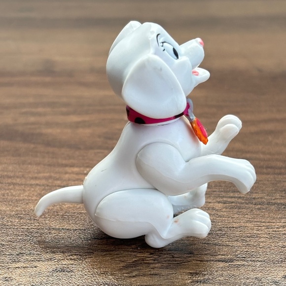 VINTAGE Disney 101 102 Dalmatians ODDBALL Dog Toy Figure 2” Puppy Pink Collar - Picture 5 of 8
